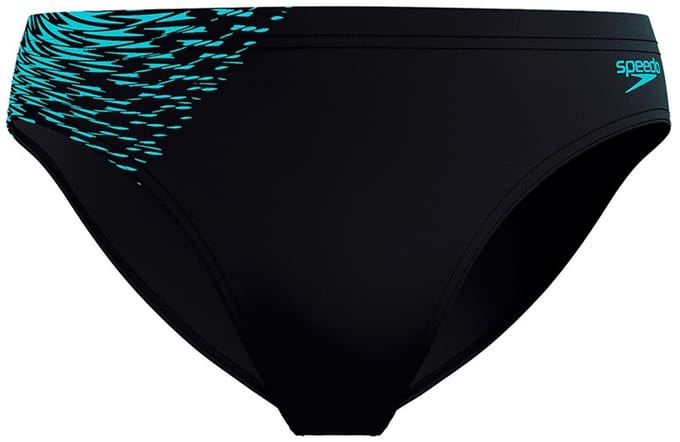 SPEEDO - eco+ tech panel 7cm bla/grn - Zwembroek kort heren - Zwart