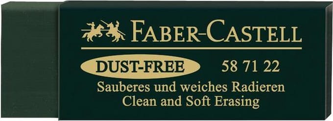 Faber-castell gum - plastic - stofvrij - groen - FC-587122