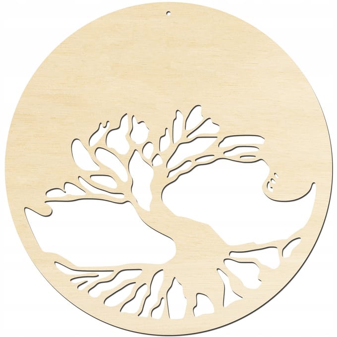 SMX Design Serie - Houten Ringen voor Macramé - 30cm - Drzewko Szczęścia