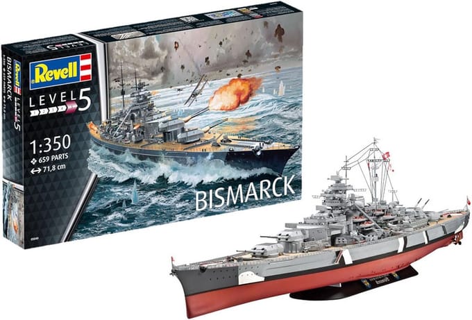 Modelbouw Slagschip - Historisch Schip - Gedetailleerd Bouwen - Schaalgetrouw Replica - 718 cm - Ongelakt