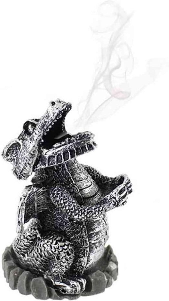 Something Different Wierookhouder Silver dragon Zilverkleurig