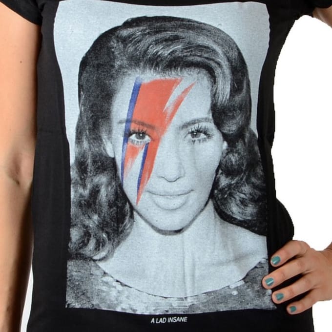Kimono-T-shirt met Kim Kardashian