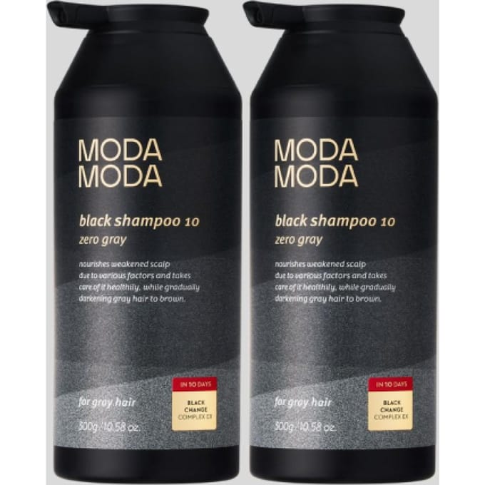 Modamoda Zero Grijs Zwart 10 Perzik Verzorging 3e Generatie Shampoo 300g 2 Stuks NONE black