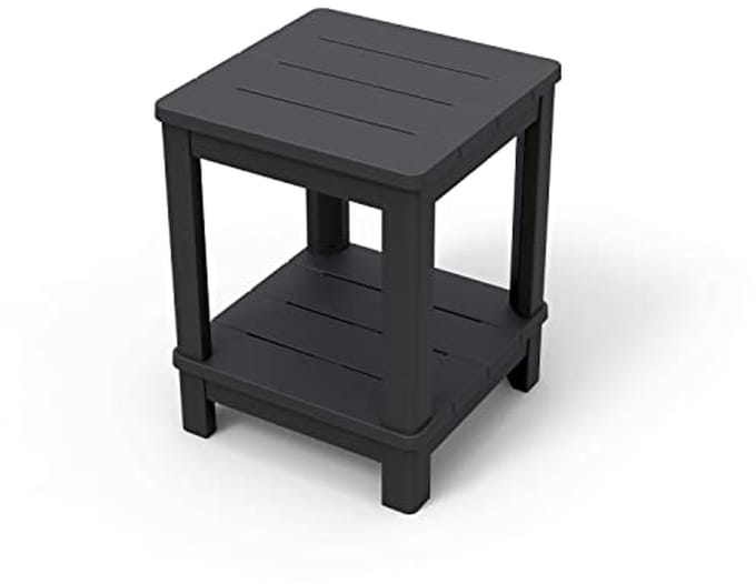 Deluxe tafel met dubbele plank - 40,5 x 40,5 x 52 cm