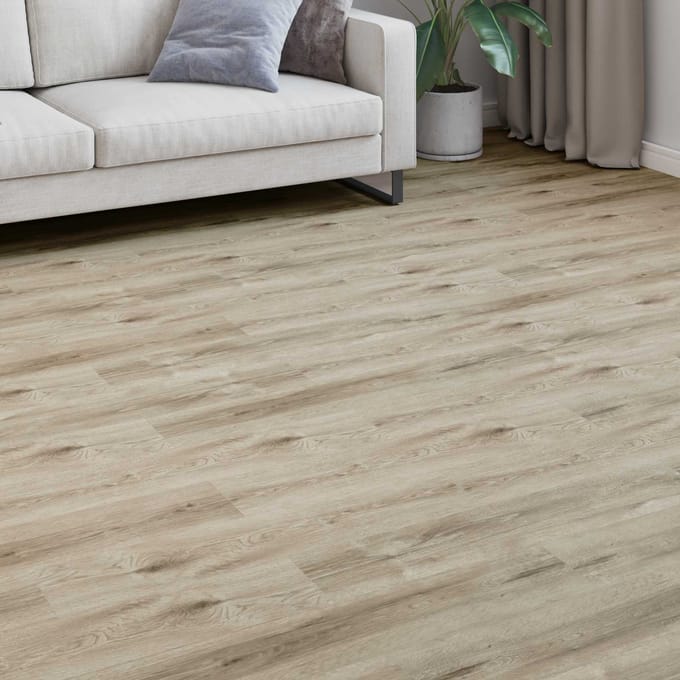 vidaXL - Laminaatvloer - Witgewassen - Bruin - 101 - x - 20 - x - 0,8 - cm - 5 - st