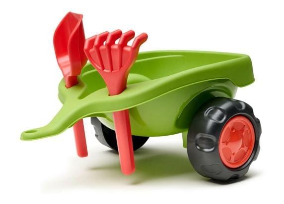 Falk Claas 470 Arion Ride-on Groen met aanhanger + zandset