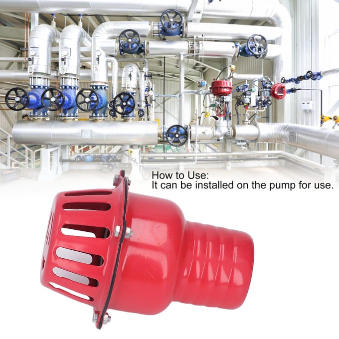 Motor Waterpomp Terugslagklep 3in Aluminiumlegering Waterdicht Goed Bodemfilter Accessoire