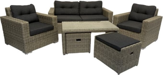 Mondial Living Loungeset Garonne Forest Grey