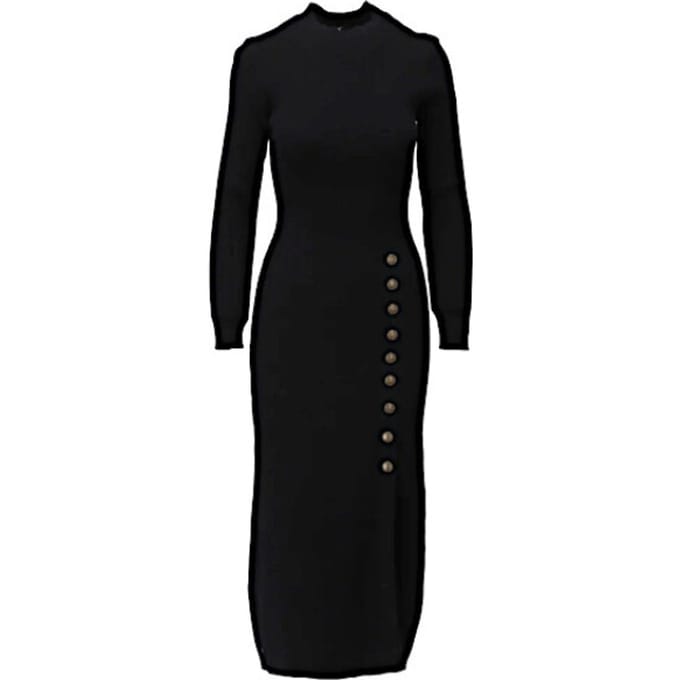 K-design jurk B870 - Black