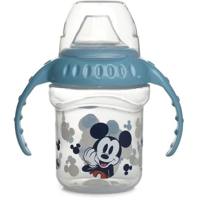 Beker met handvat - THERMOBABY - Sippy 250 ml - Siliconen tuit - Lekkagevrij - Mickey Cool