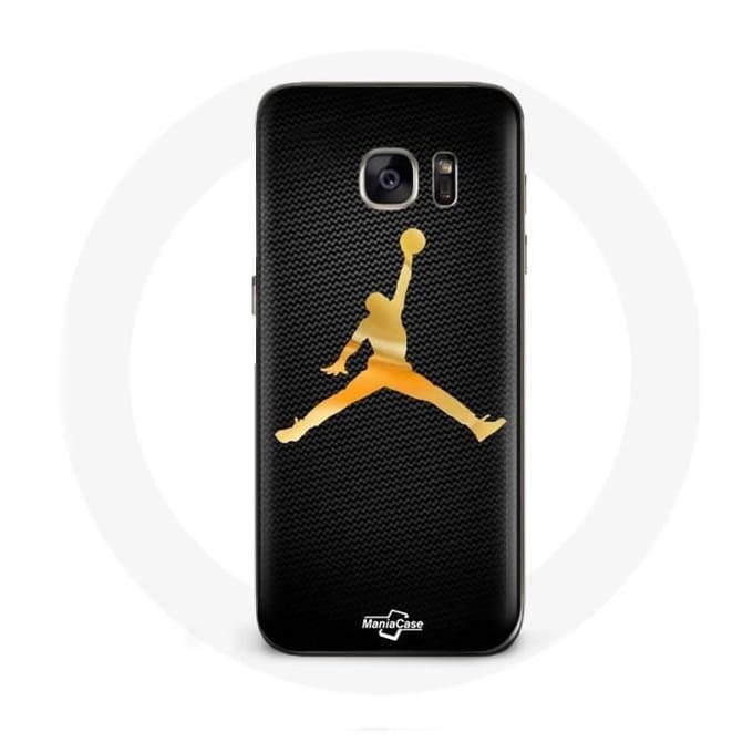 Coque - Michael Jordan - Samsung Galaxy S7 Air - Jaune - Logo - Souple jaune
