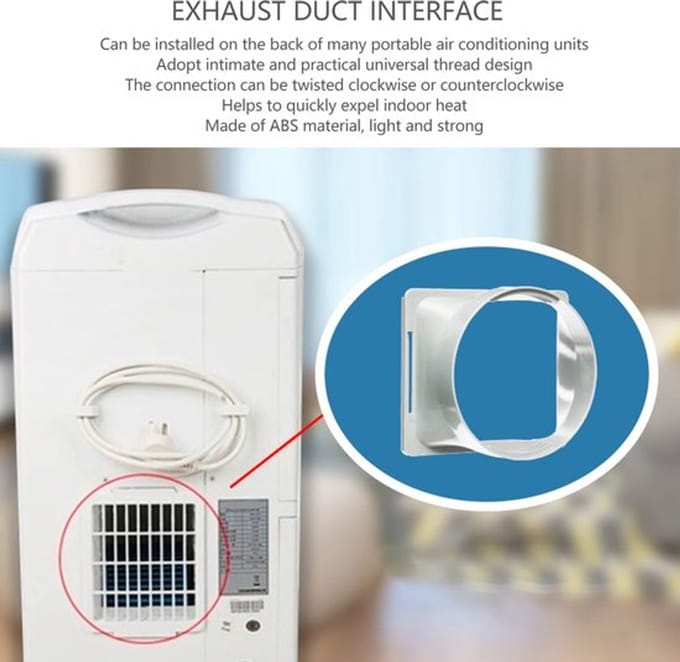 Universele Afvoerslang Koppeling voor Airco - Vierkant naar Rond - Stil & Duurzaam