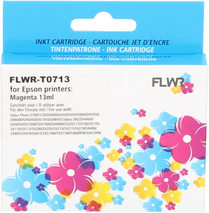 FLWR - Cartridges / Epson T0713 / magenta / Geschikt voor Epson