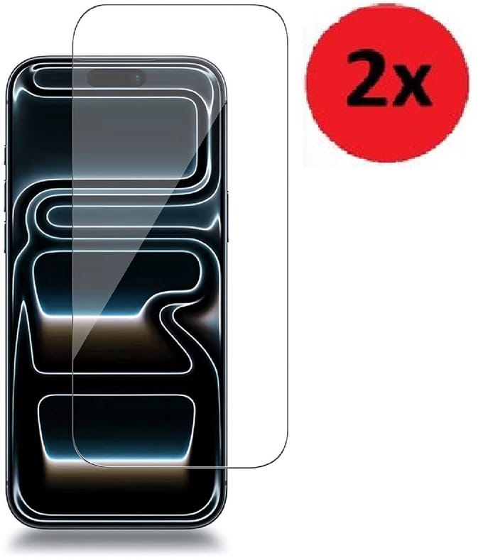 Screenprotector -2 stuks - Geschikt voor iPhone 17 Pro - iPhone 17 Pro Screen Protector Tempered Beschermglas