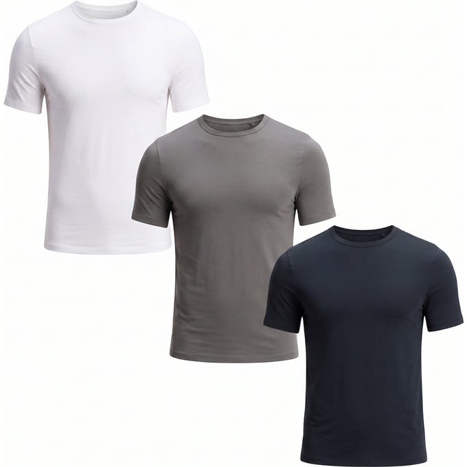 Pakket van 3 heren T-shirts met korte mouwen 50534019
