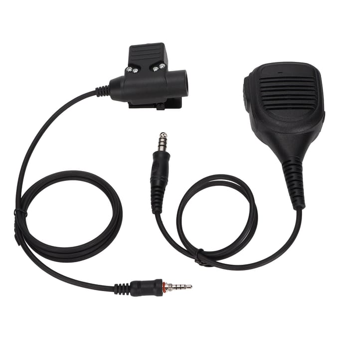 Luidspreker Schouder Microfoon 7.1mm Schoudermicrofoon met U94 PTT voor Yaesu Vertex VX?6R VX?7R