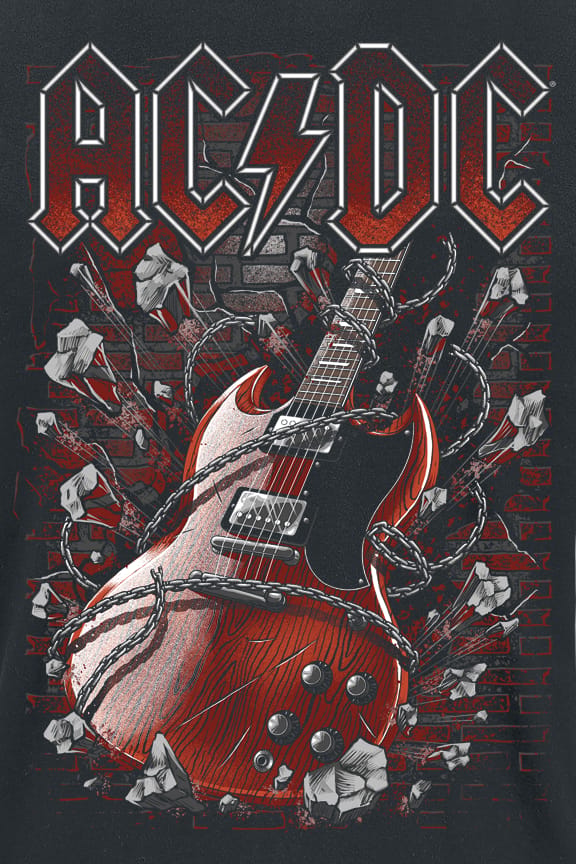 AC/DC T-shirt - Breaking The Wall - S tot 4XL - voor Mannen - zwart