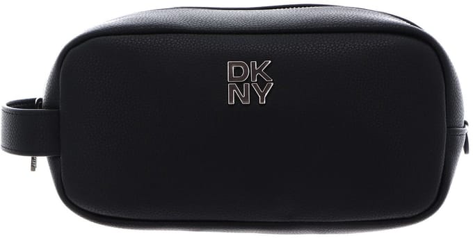 DKNY toilettas Sarah Travel Kit Black / Silver zwart