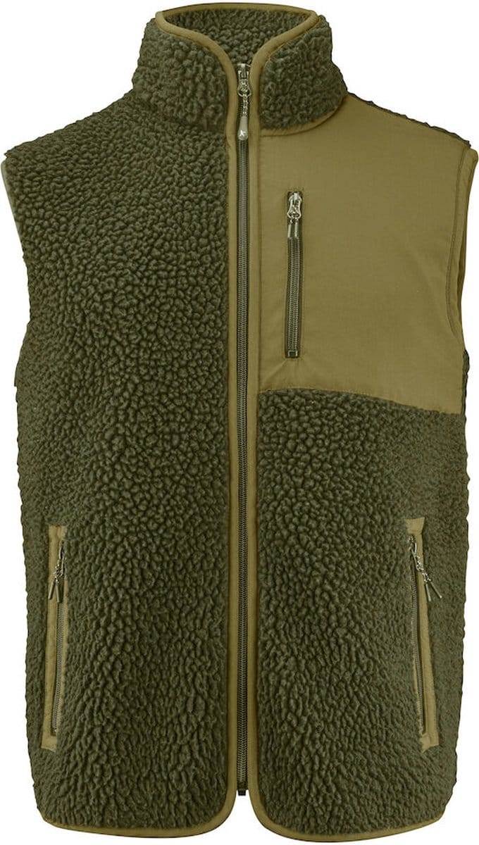 James Harvest KINGSLEY VEST 2111501 - mosgroen - M