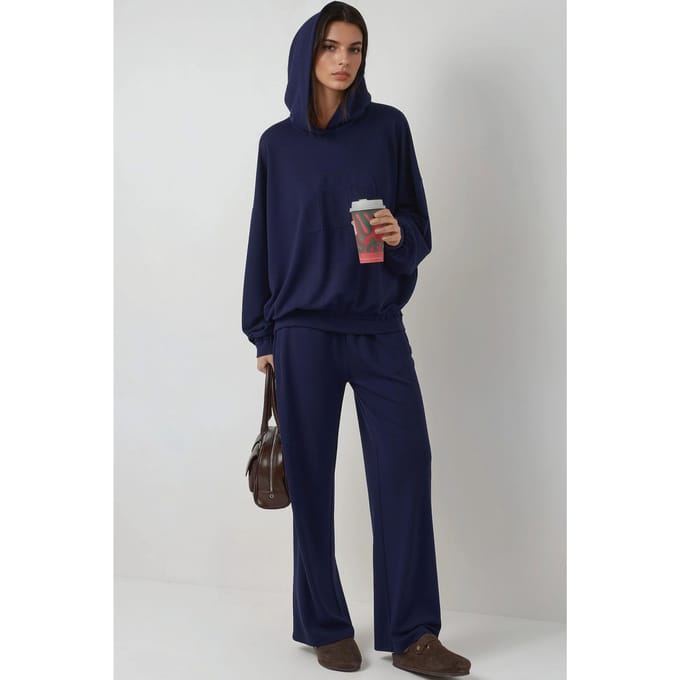 Hooded Oversized Hoge Taille Tweedelige Coord Set