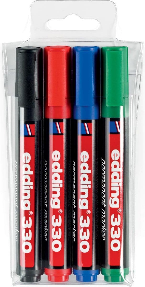 Viltstift edding 330 schuin 1-5mm assorti | 10 stuks