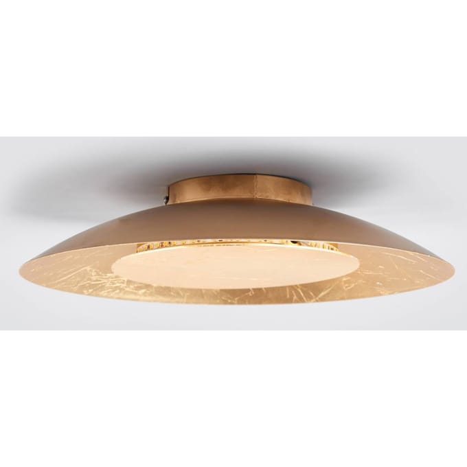 Lindby LED plafondlamp Keti, Ø 35 cm, goud, rond, metaal