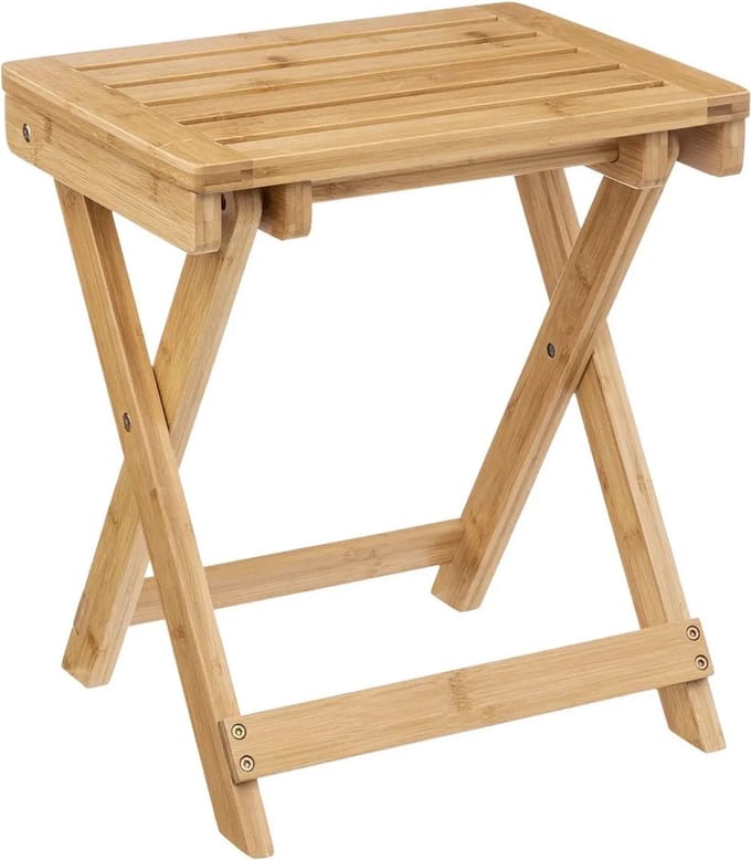 5Five bijzettafel opvouwbaar - bamboe hout - L39 x B33 x H44 cm