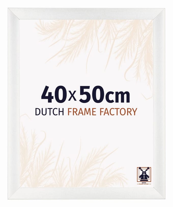 Fotolijst 40x50 cm - MDF - Wit Geveegd - Praag