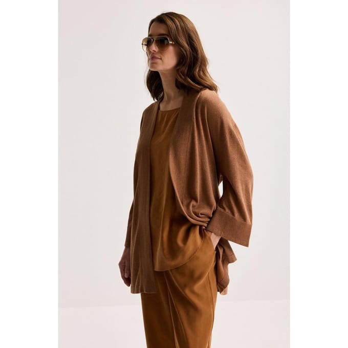 Lange Lurexcardigan
