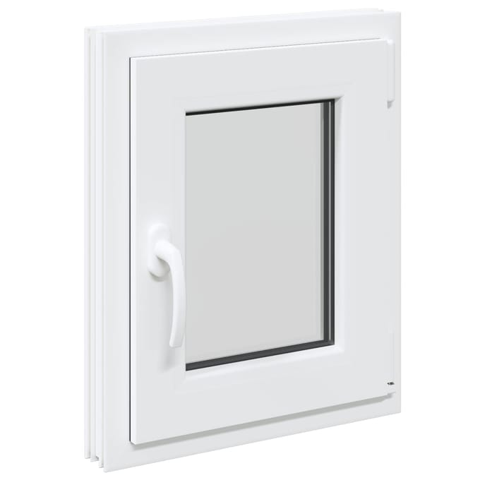 vidaXL - Kleur - binnenkant - kelderraam - Wit - RISOR - 40 - x - 60 - cm