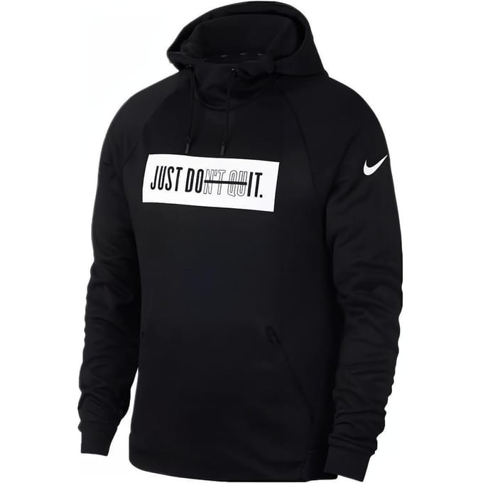Nike JDI Logo Print Hoodie Pullover Heren Tops Zwart 931813-010 M black