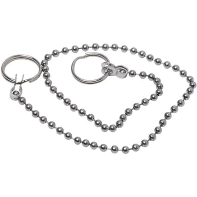 Sanivesk Kogelketting + Ringen 30cm Chroom