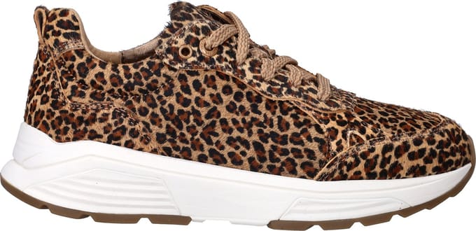 Xsensible Chain Sneakers - Ponyhair - Dames - Bruin - Maat 37