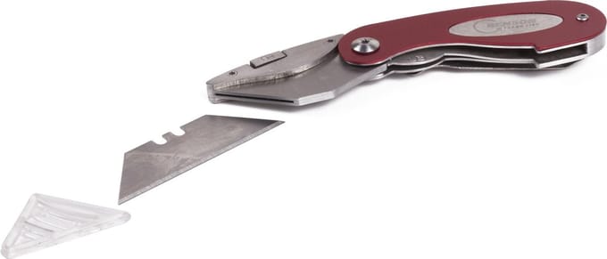 Benson Inklapbaar zakmes - Trapezium mes - Riemclip - Klein zakformaat - Super scherp