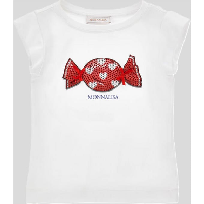 T-shirt caramel meisje wit