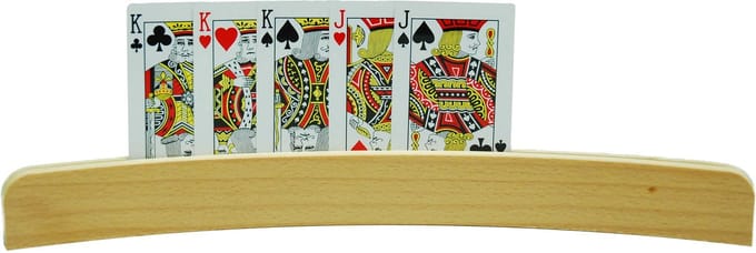 HOT Games Kaartenlat - Gebogen multiplex voor speelkaarten - 35 cm