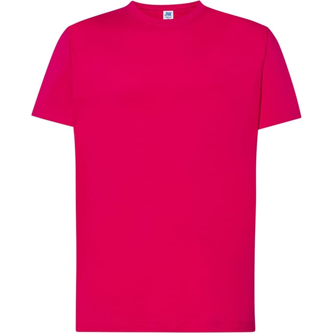 JHK Heren Premium Normaal T-Shirt (Framboos)