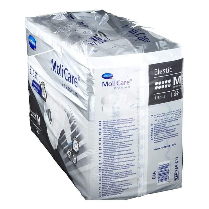 Molicare Premium Slip Elastic 10 gouttes Medium - 1 paquet de 14 protections
