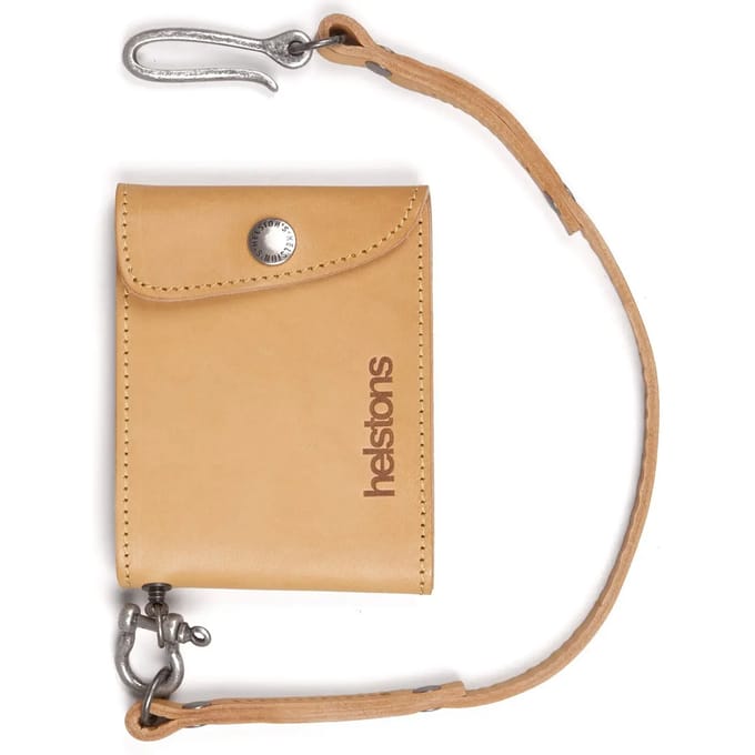 Leren motorfiets portemonnee Helstons mini wallet + lacet