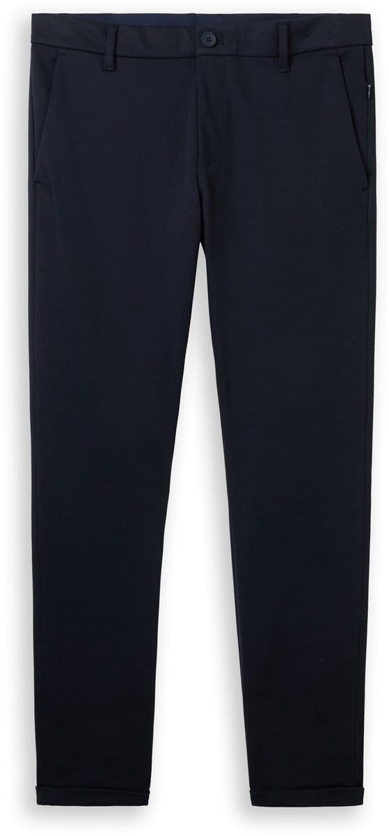 Tom Tailor - TTTRAVIS SLIM chino van piqué jersey - Maat 30/32 - sky captain blue