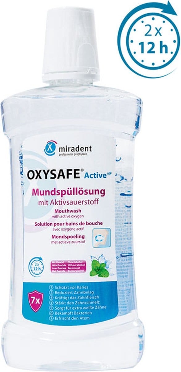 Mondspoelmiddel OXYSAFE Active +F - Nieuw formule