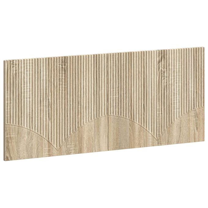 vidaXL - Wandgemonteerd - Hoofdbord - HOORN - Sonoma - Eiken - Bewerkt - hout
