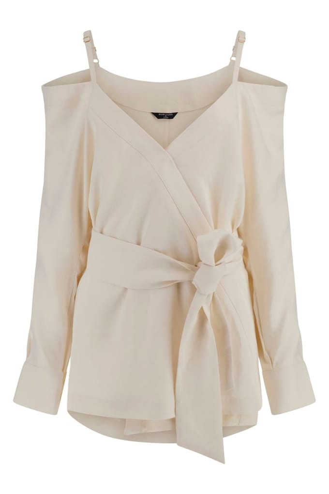 GUESS Marciano By  Greta Ls Kimono Sandy Shore Taglia: 46 | Maglie a manica lunga Outlet | Donna | Marrone