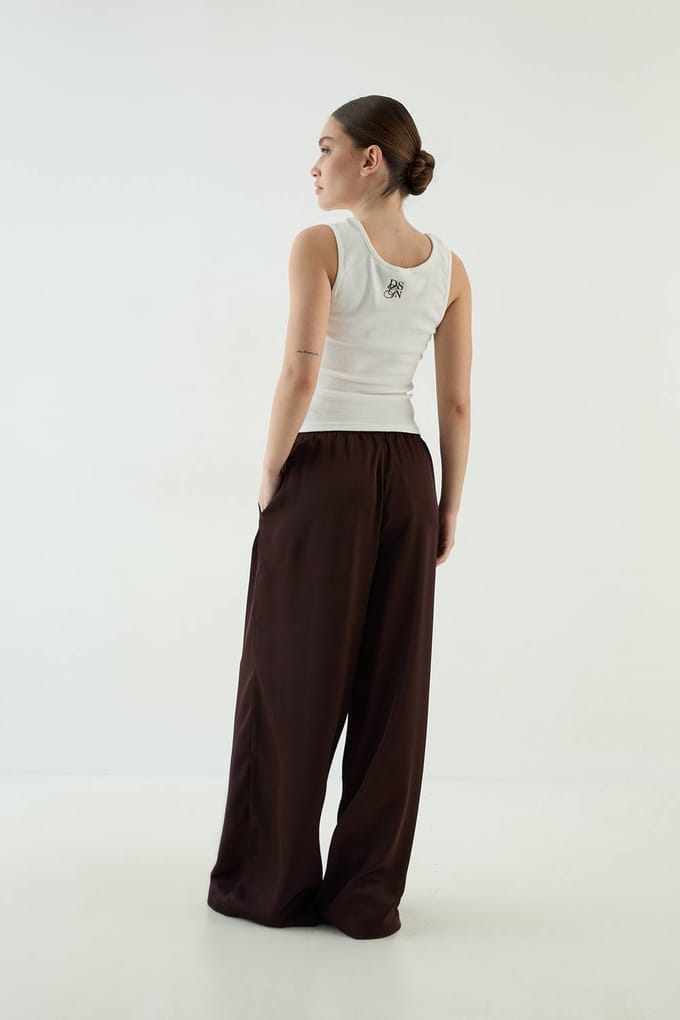 Dames Dsgn Studio Vierkante Hals Bandjes Vest Top | Ecru | Maat: 2XL
