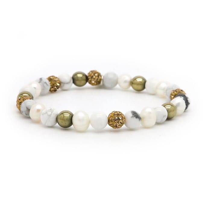 Karma Armband Spiral Phoenix Elastic Gold Crystal