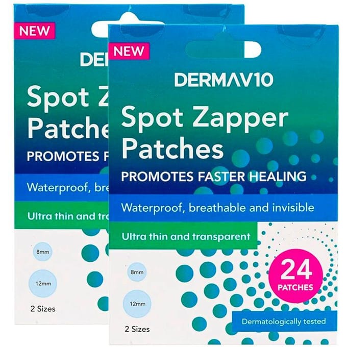 DermaV10 Spot Zapper Patches 2 x 24 st
