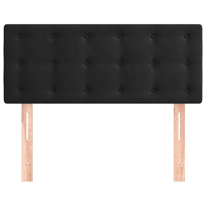 vidaXL - Hoofdbord - 80x5x78/88 - cm - fluweel - zwart