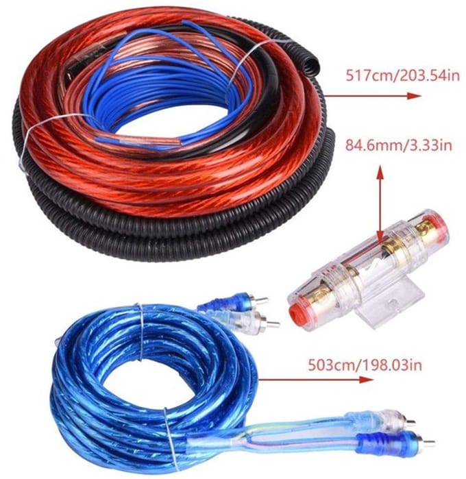 Dailygoody - Subwoofer Audio Kit - 4 Guage Kabel - Hoge kwaliteit