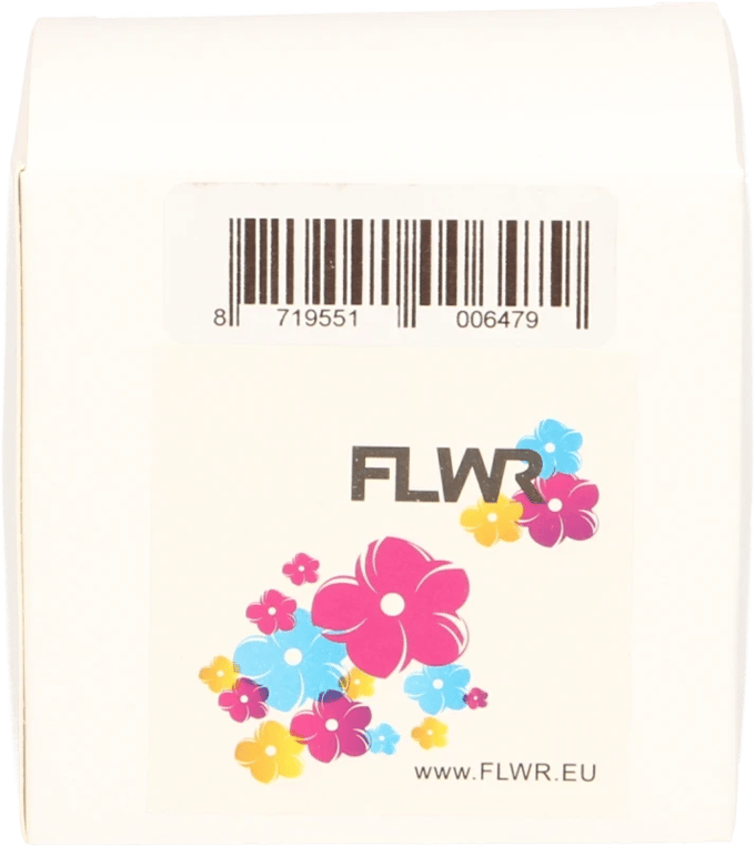 FLWR - Printetiket / 99013 / Transparant - Geschikt voor Dymo