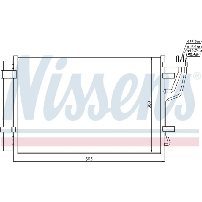 Condensator, airconditioning NISSENS 94981